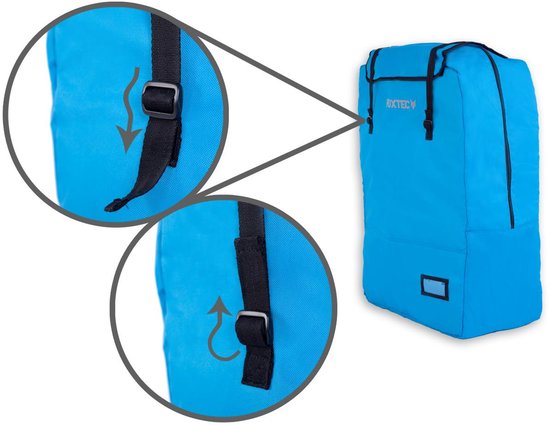 FUXTEC gevoerde transporttas/beschermhoes FX-CT700 & FX-CT800 turquoise/blauw — afbeelding 2