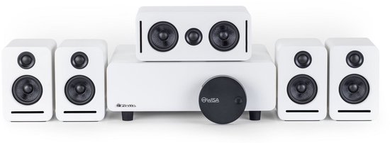 5.1 Surround Sound Systeem – Draadloos – Dolby Atmos – WiSA Certified – THX Tuned – Wit