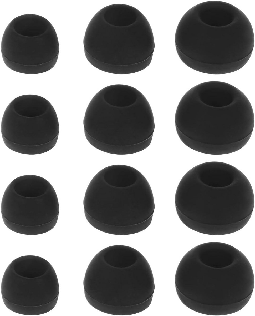 12 Paar Zachte Siliconen Oordopjes Vervanging voor In-Ear Oortelefoons
