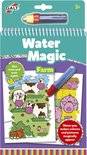 Water Magic Boerderij kleurboek met waterpen, met afbeeldingen van koeien en varkens.