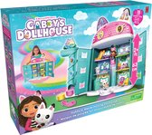 Gabby's Dollhouse - DreamWorks Gabby's Dollhouse Gabby's miauw-eldige poppenhuis meer dan 60 cm hoog en inclusief 15 onderdelen met lenticulaire ogen speelgoedfiguurtjes en speelgoed voor fantasiespel