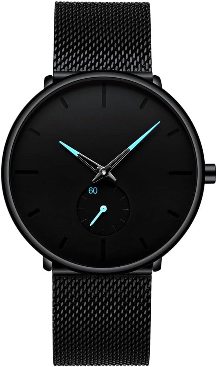 Elegant Analoog Herenhorloge Roestvrijstaal Quartz met Sub Dial