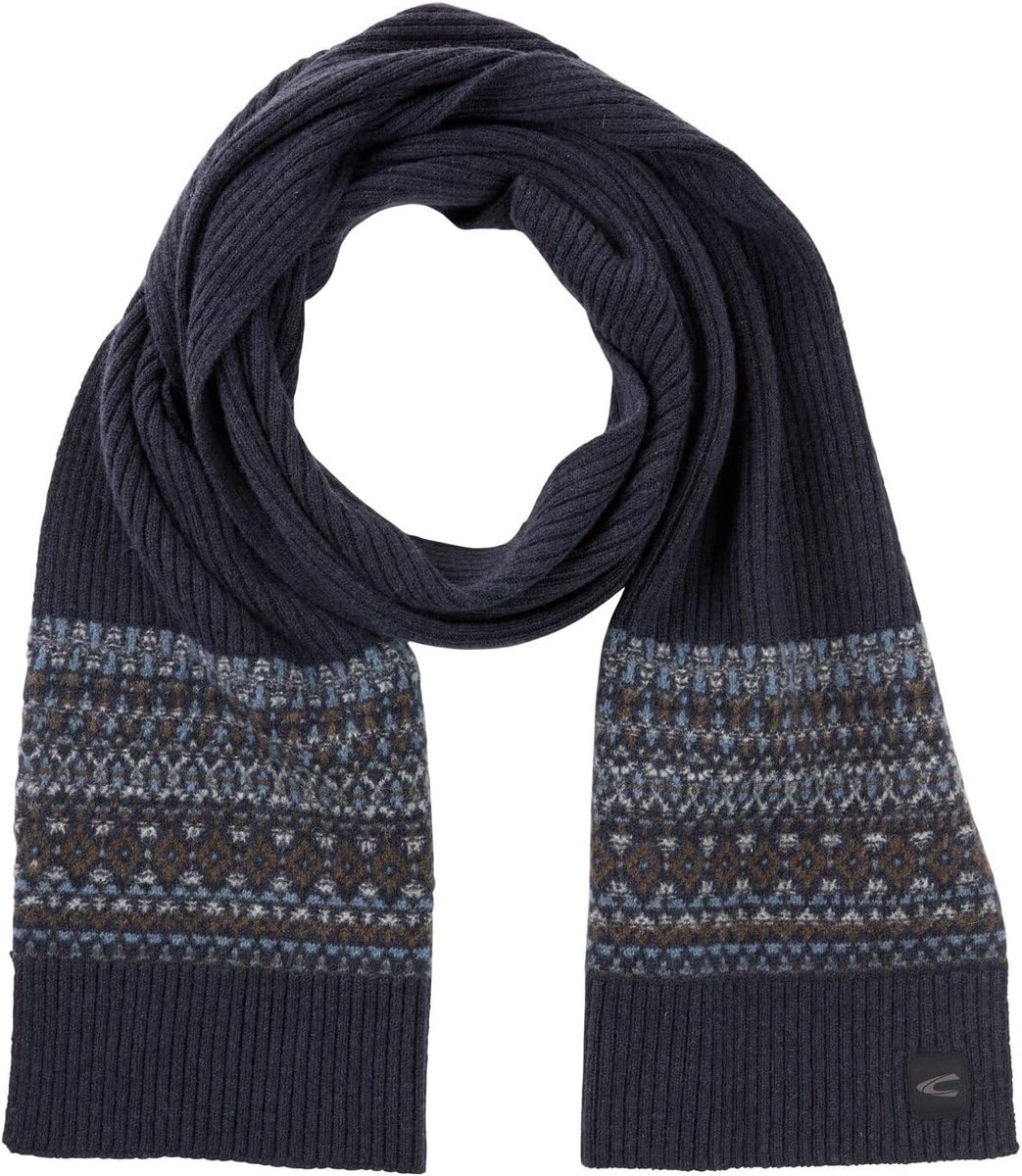 Warme Sjaal Heren en Dames in Marineblauw - One Size