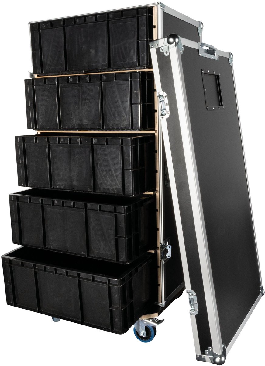 Showgear Storage Case 1 met 5 kratten