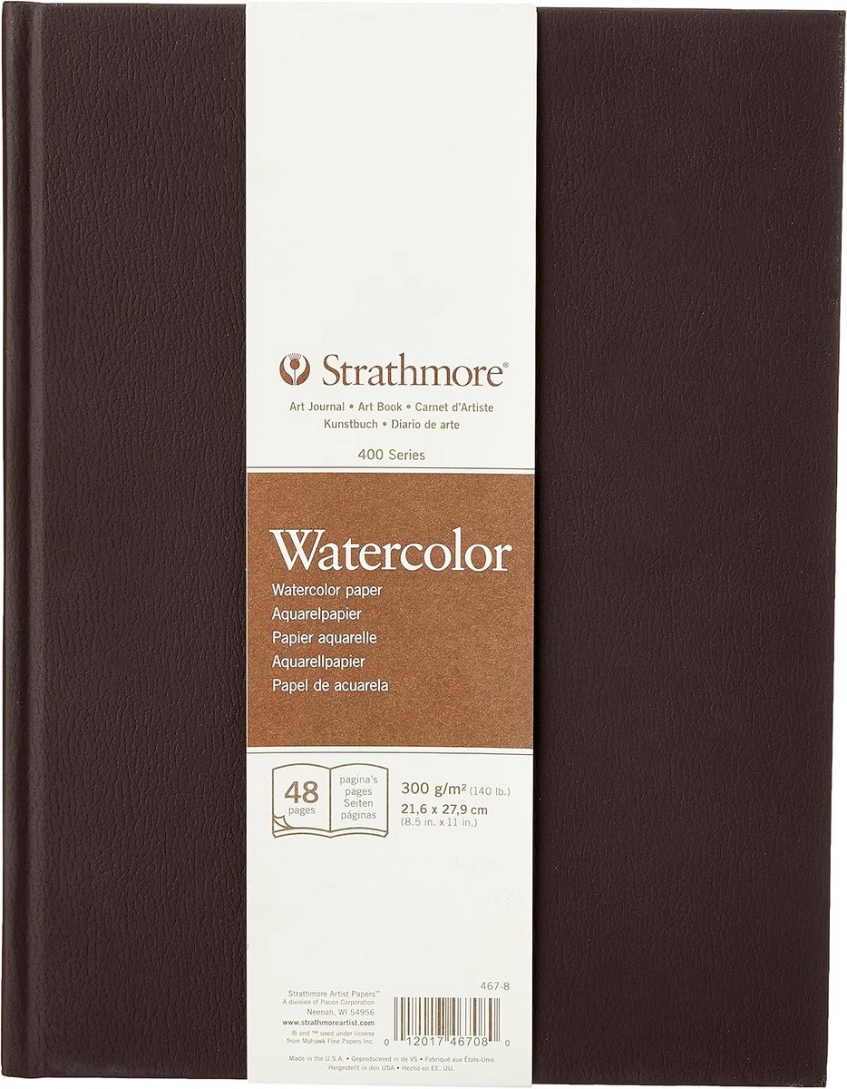Waterverfboek Hardgebonden Koudgeperst 300g Papier 24 Vellen