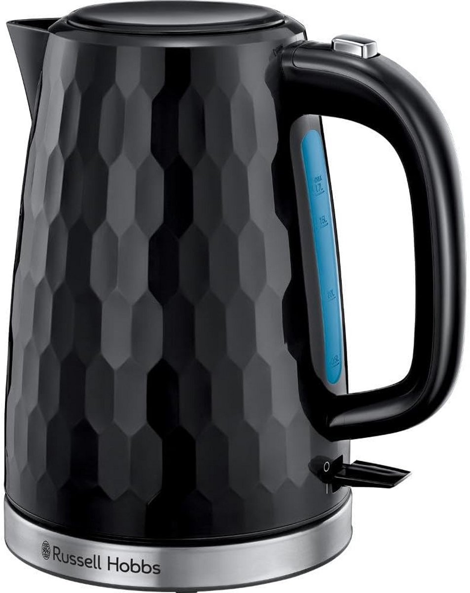 Zwarte Waterkoker Met Bijenraatpatroon 1.7L 2400W