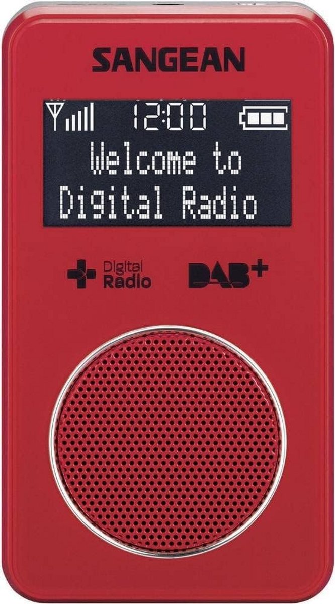 DAB+ FM Zakradio met LCD-scherm en Oplaadbare Batterij