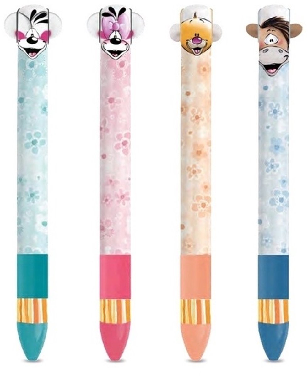 Diddl - 4 stuks - 2 kleuren pen - Diddl Diddlina Pimboli Wollywell