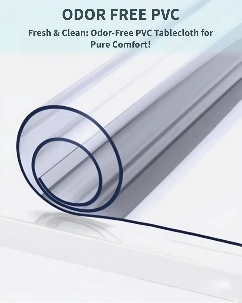 Transparante Tafelbeschermer PVC 100x160 CM - 1,7mm Dik - Waterdicht en Krasecht
