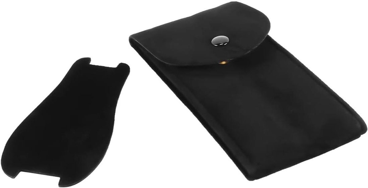 Allecto- Reishorloge Opbergtas - Sieraden Organizer - Draagbaar - Fluweel - Horloge Accessoires - Mini - Geschikt voor Horloges - Zwart Mini Reishorloge Tas Sieraden Opbergtas Draagbare Fluwelen Horloge Organizer voor Horloges en Accessoires.