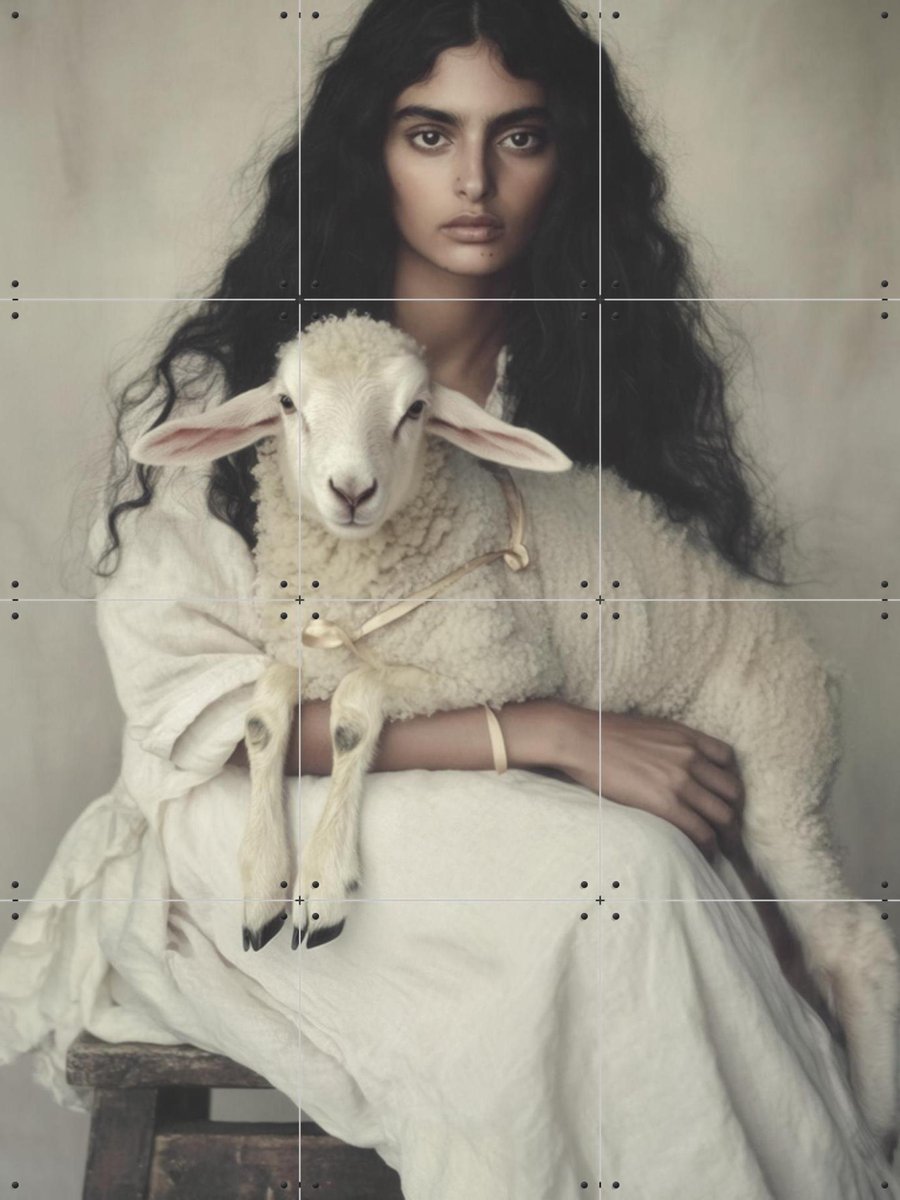 IXXI Demi, STUDIO HANNAH LEMHOLT - 60 x 80 cm - Gratis ophangtool - Grote wanddecoratie en posters - Naturalisme, Fotografie, Woonkamer, Slaapkamer