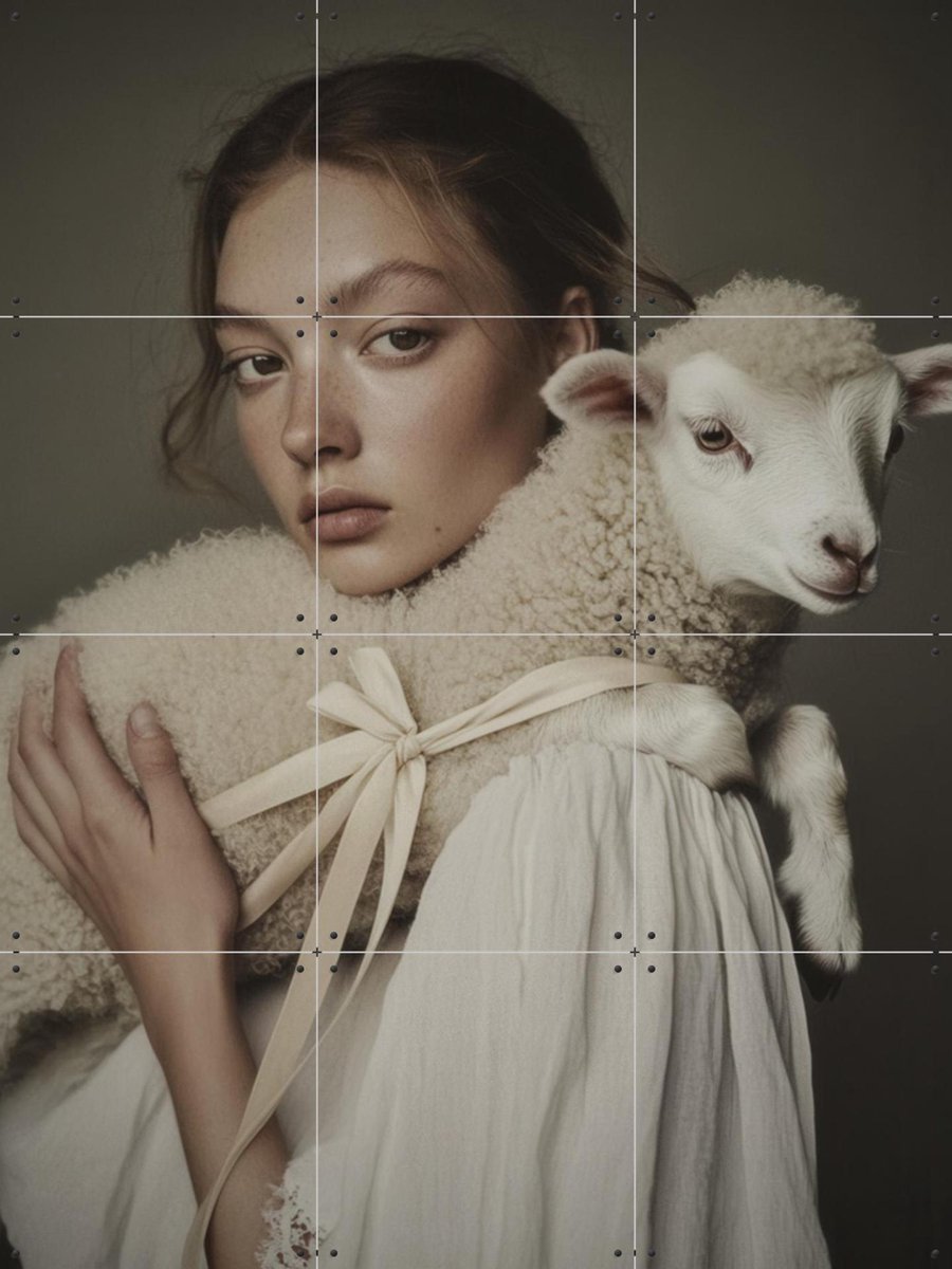IXXI Alma, STUDIO HANNAH LEMHOLT - 60 x 80 cm - Gratis ophangtool - Grote wanddecoratie en posters - Realisme, Fotografie, Naturalisme, Slaapkamer