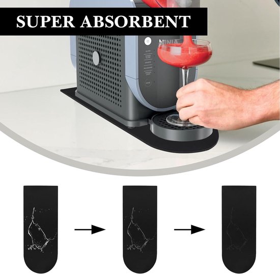 Allecto- Vervangende glijdende pad - Antislip - Compatibel met Blenders - Accessoire - Ninja Slushie Machine - FS301 / FS300 - Zwart. — afbeelding 5
