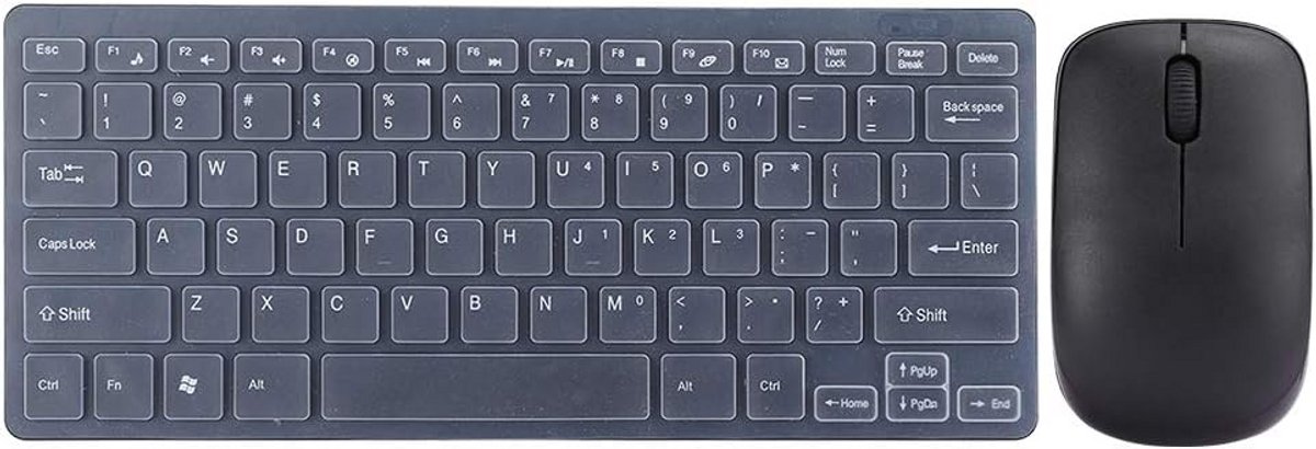 Draadloos Toetsenbord en Muis Set met USB-ontvanger voor Kantoor en Gaming