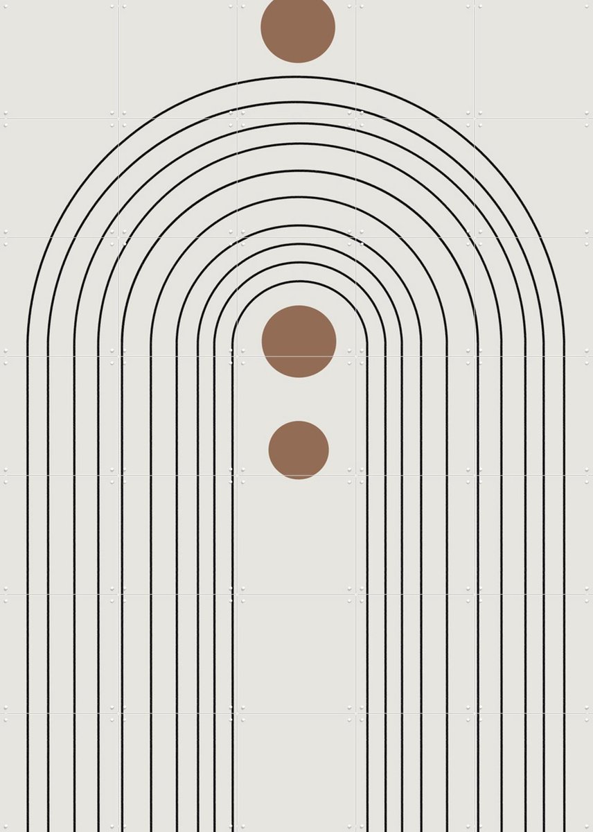 IXXI Arch No.1, The Miuus Studio & Various - 100 x 140 cm - Gratis ophangtool - Grote wanddecoratie en posters - Line art, Klassiek, Illustraties,