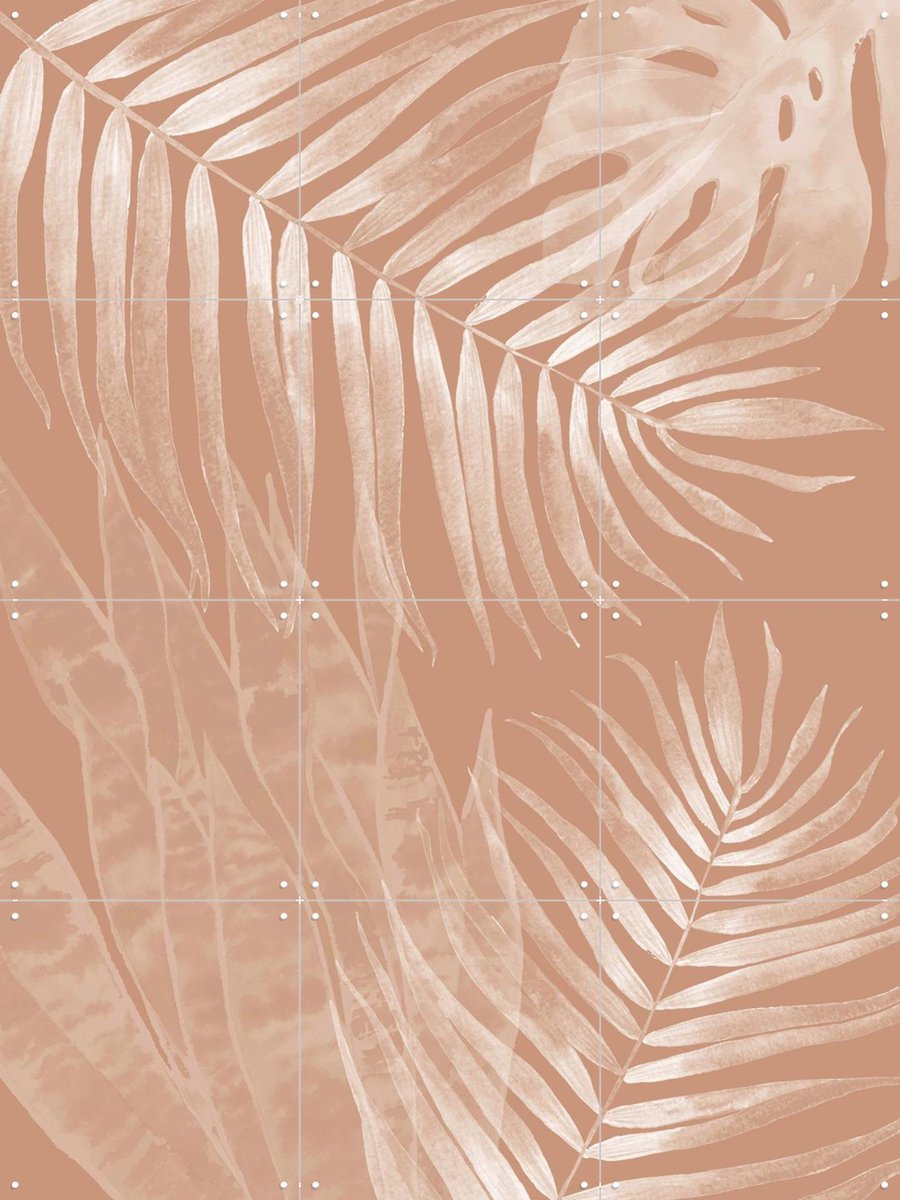 IXXI Mocha Leaves No. 1, Melloi Art & Various - 60 x 80 cm - Gratis ophangtool - Grote wanddecoratie en posters - Naturalisme, Illustraties