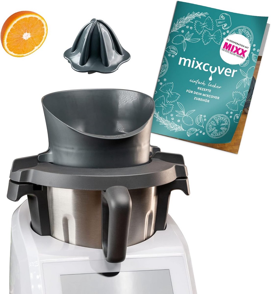 Citruspers Accessoire voor Keukenmachine met Variabele Vruchtvleesinstelling