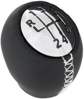 Modecar Renault Megane II/III - Versnellingspookknop - Zwart Leer - Chroom