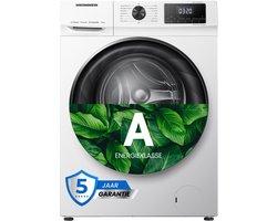 Heinner HWM-H8014INVA+++ Wasmachine 8 kg – 1400 tpm – Inverter Motor – Energieklasse A – 15 Wasprogramma’s met Stoomfunctie – Wit – 5 Jaar Garantie