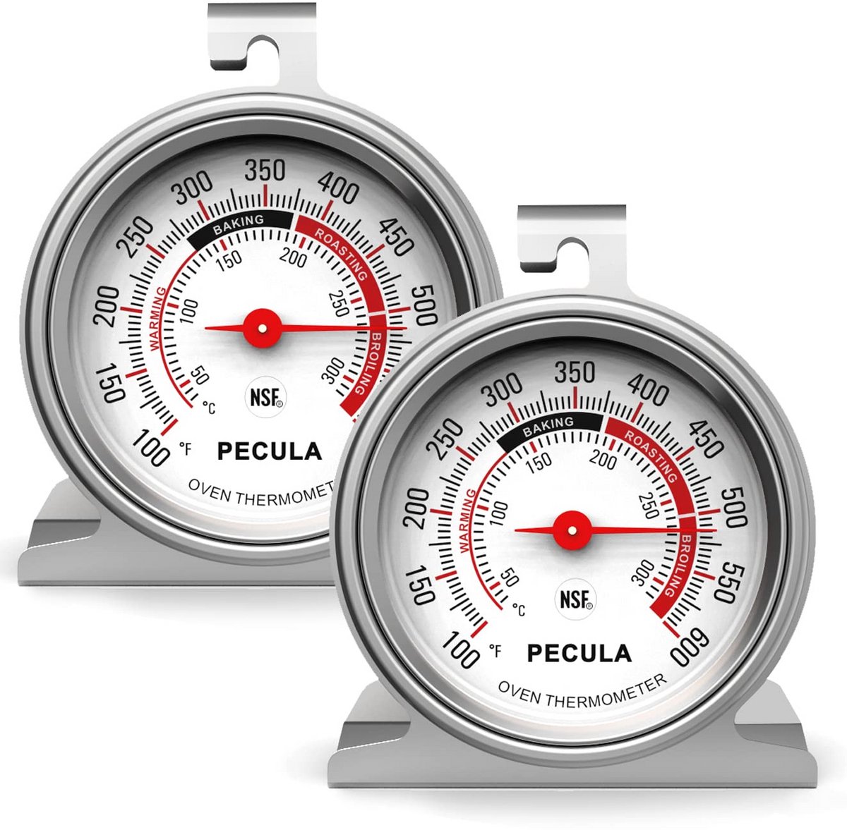 Oventhermometer Set van 2 voor Nauwkeurige Oven Temperatuurmeting 50-300°C