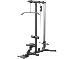 Gorilla Sports Lat Pulley Station - incl. kabels - Kracht station - Lat station - Zwart