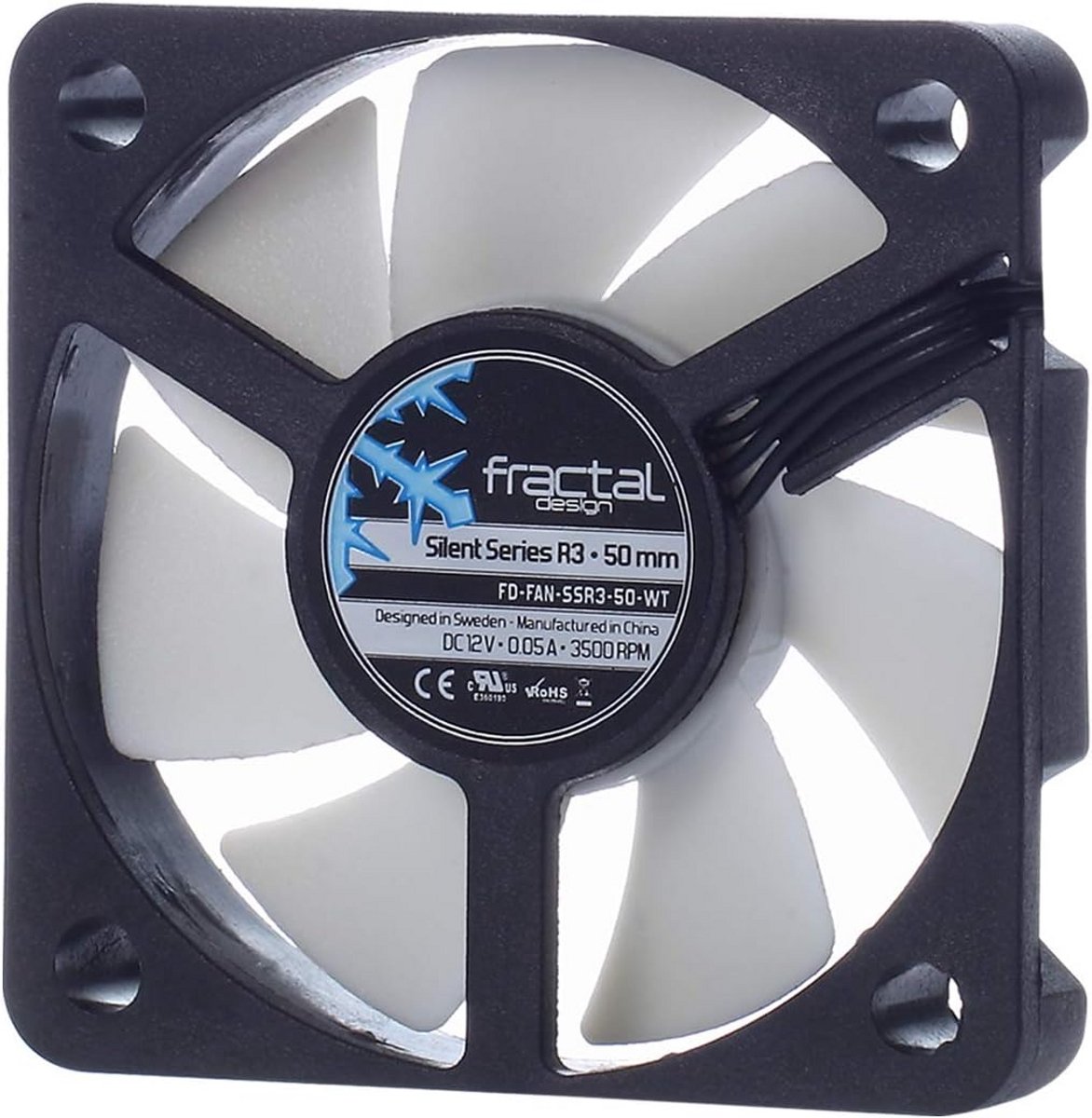Stille 50mm PC Ventilator Wit - Hoge Betrouwbaarheid en Laag Geluidsniveau