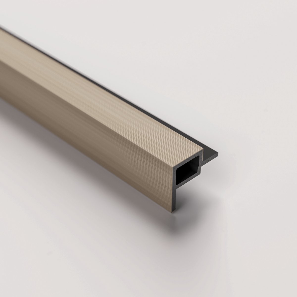 Barnwoodweb WPC Eindprofiel Zand – 270 × 4,9 × 3,6 cm - Afwerkprofiel voor WPC Buitenpanelen Zand