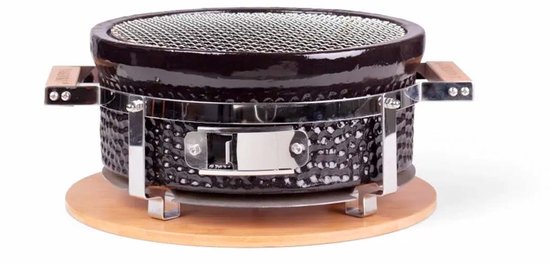 YAKINIKU - Ronde Shichirin BBQ - Tafelgrill - Hibachi - Japanse BBQ Grill - Keramische Japanese Yakitori Grill - Geschikt Voor Binchotan Houtskool - 2 t/m 6 Personen - Grilldoorsnede 29.8 cm