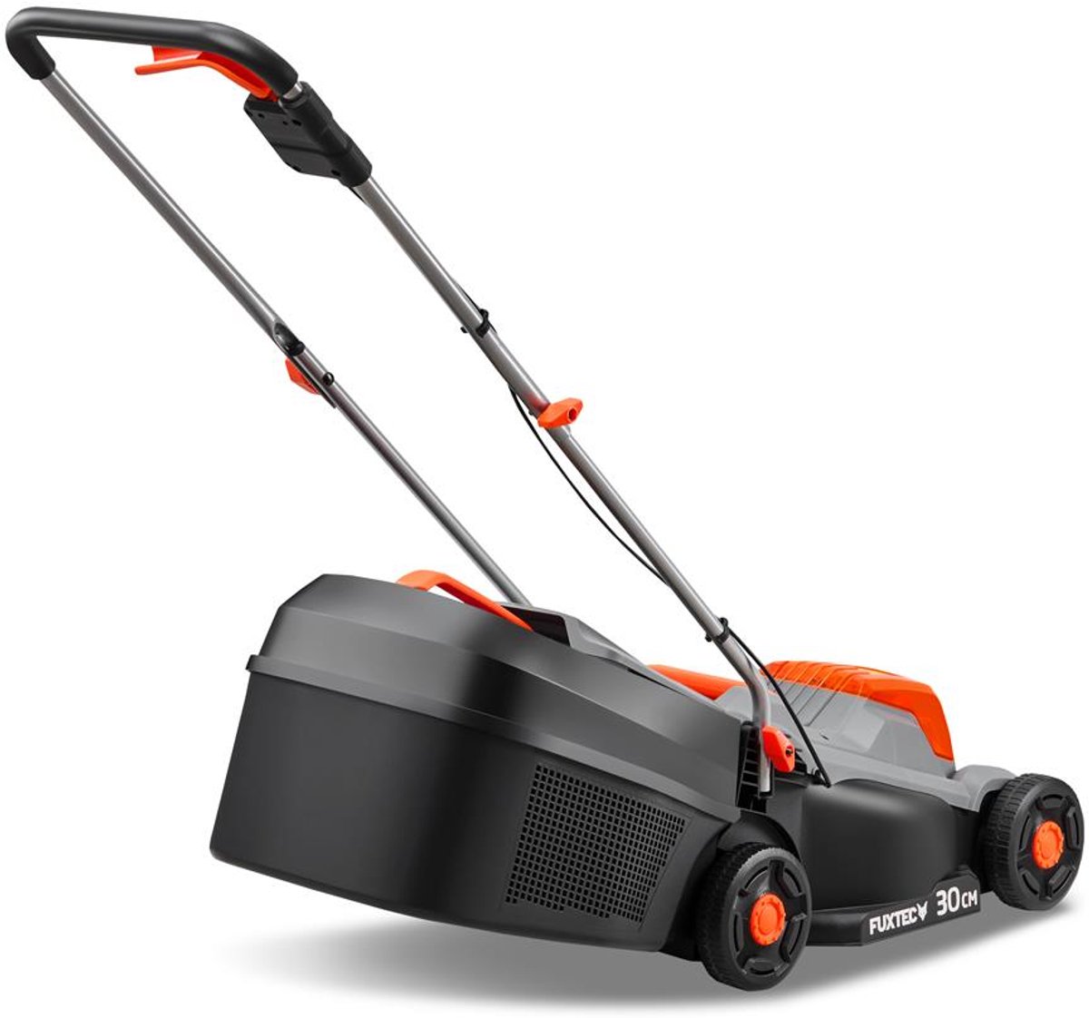 FUXTEC 20V grasmaaier accu, maaier voor kleine tot middelgrote tuinen, grasopvangbak van 30 liter, maaibreedte 30 cm, geluidsarm/licht FX-E1RM20ECO – foto 2