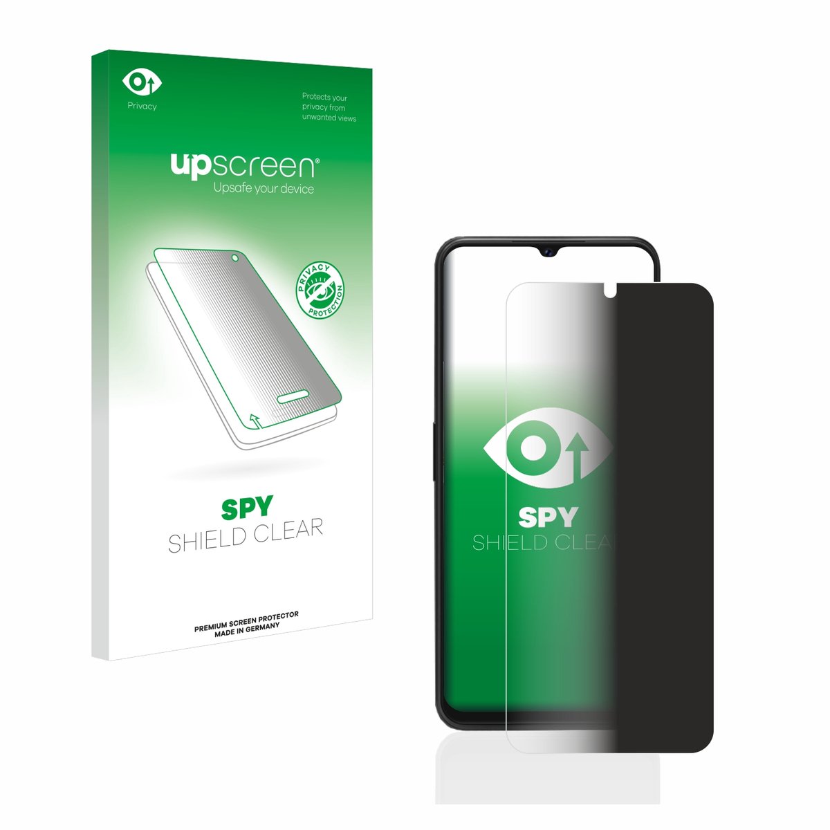 upscreen - privacy screenprotector voor Cubot P80 - Folie Beschermfolie Blauwlichtfilter