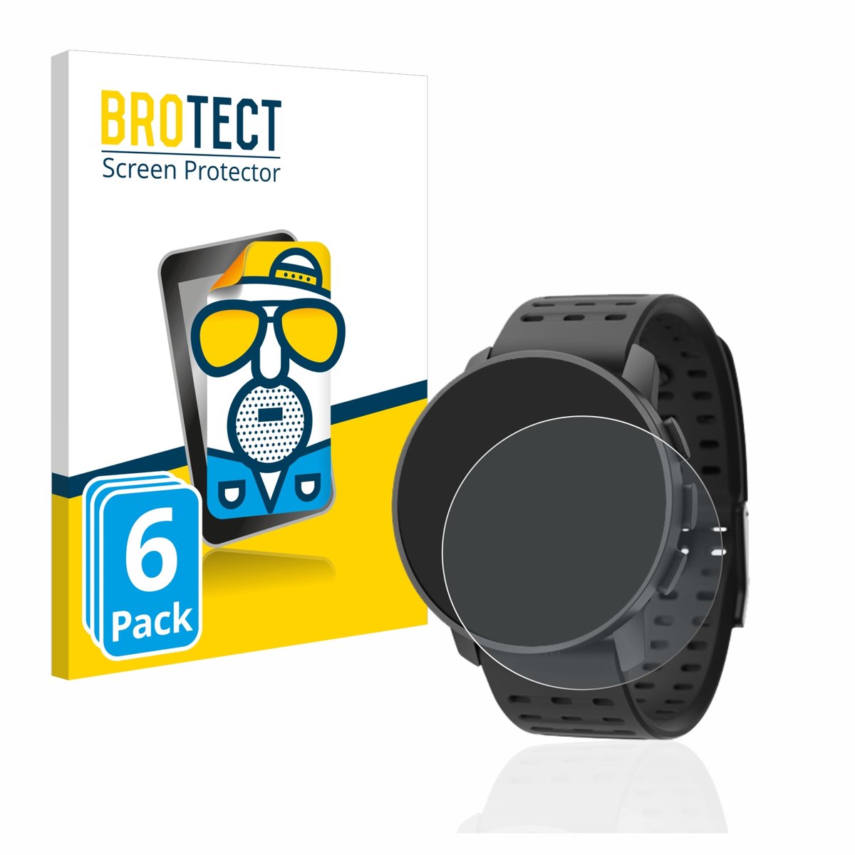 BROTECT - Screenprotector voor Suunto 9 Peak Pro - Folie Beschermfolie matte 6 Stuks