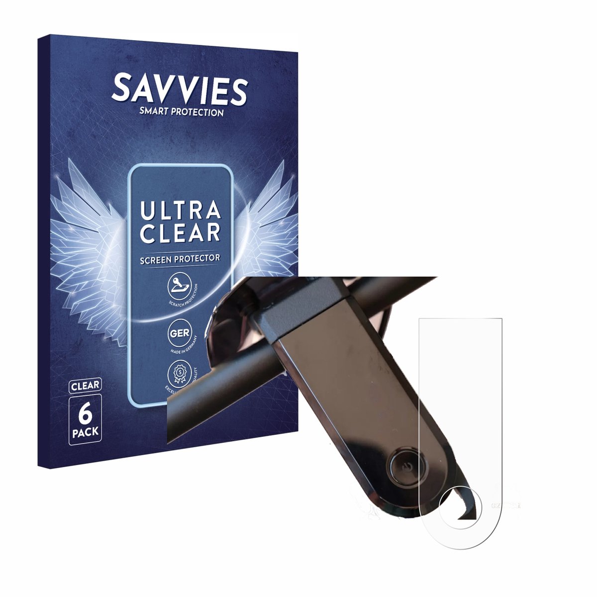 Savvies - Screenprotector voor NIU KQi3 Max - Folie Beschermfolie transparant 6 Stuks