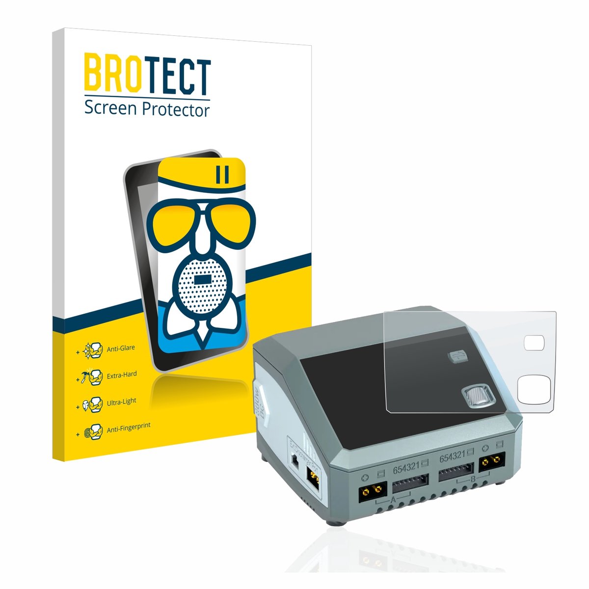 BROTECT - Screenprotector voor SkyRc D200 neo - Folie Beschermfolie Beschermglas matte