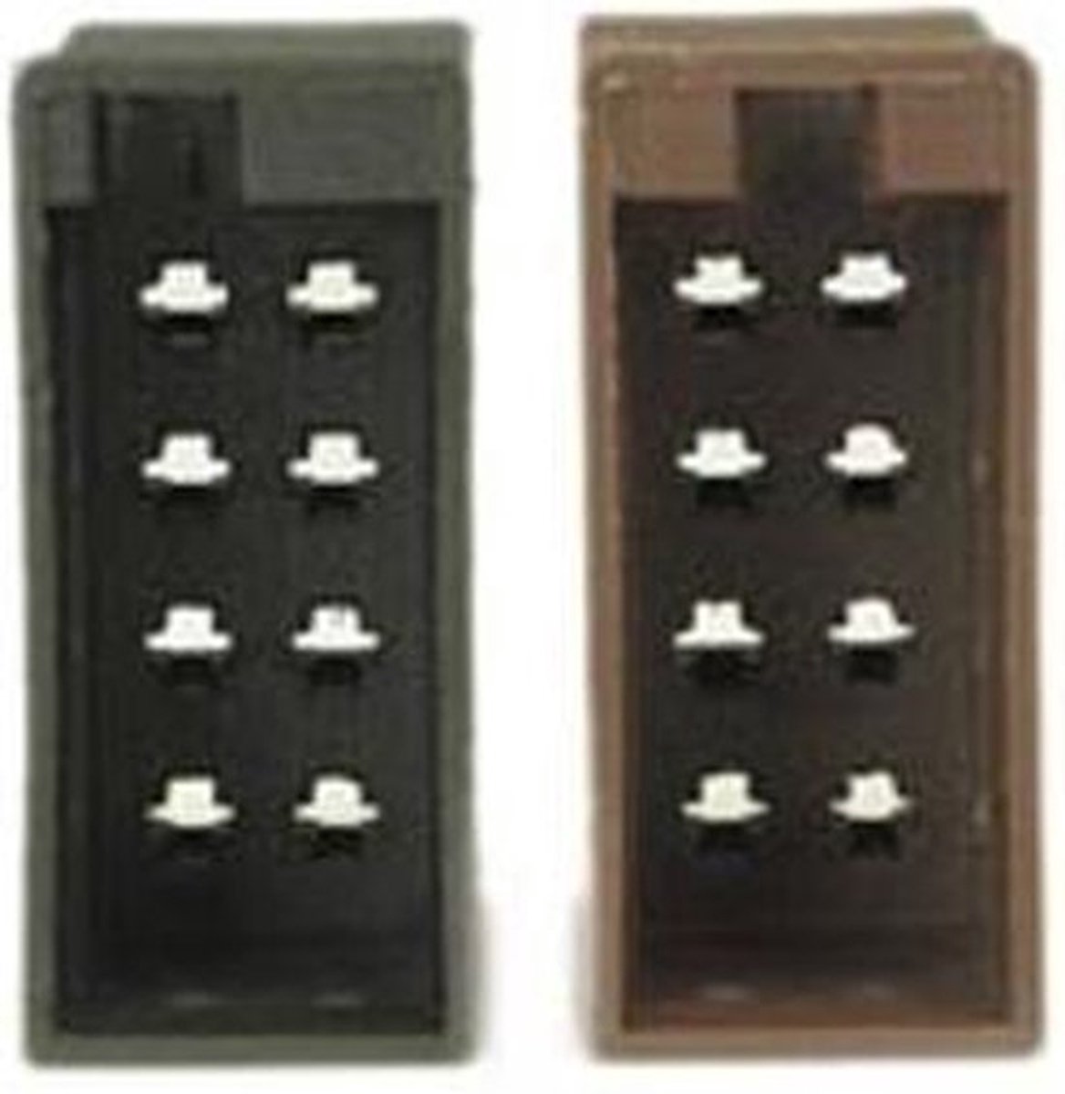 conn. vrouwelijk 8-pin female conn.s each 1X017.300/301