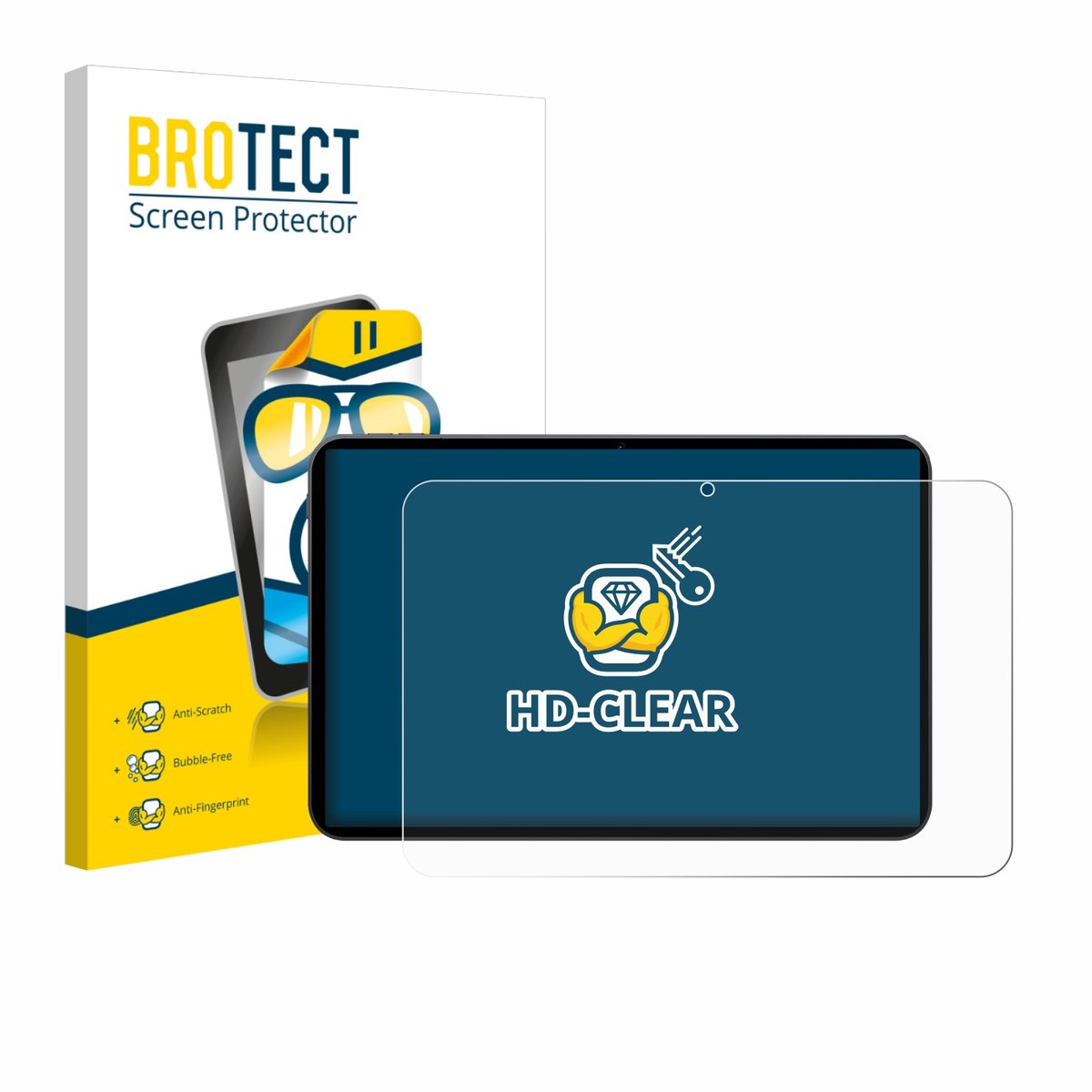 BROTECT - Screenprotector voor Tabwee T60 PRO 13.4" - Folie Beschermfolie transparant