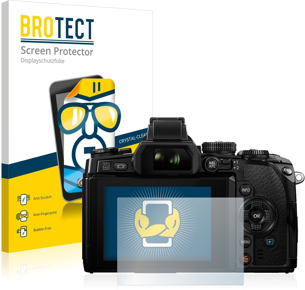 BROTECT - Screenprotector voor Olympus OM-D E-M1 - Folie Beschermfolie transparant 2 Stuks