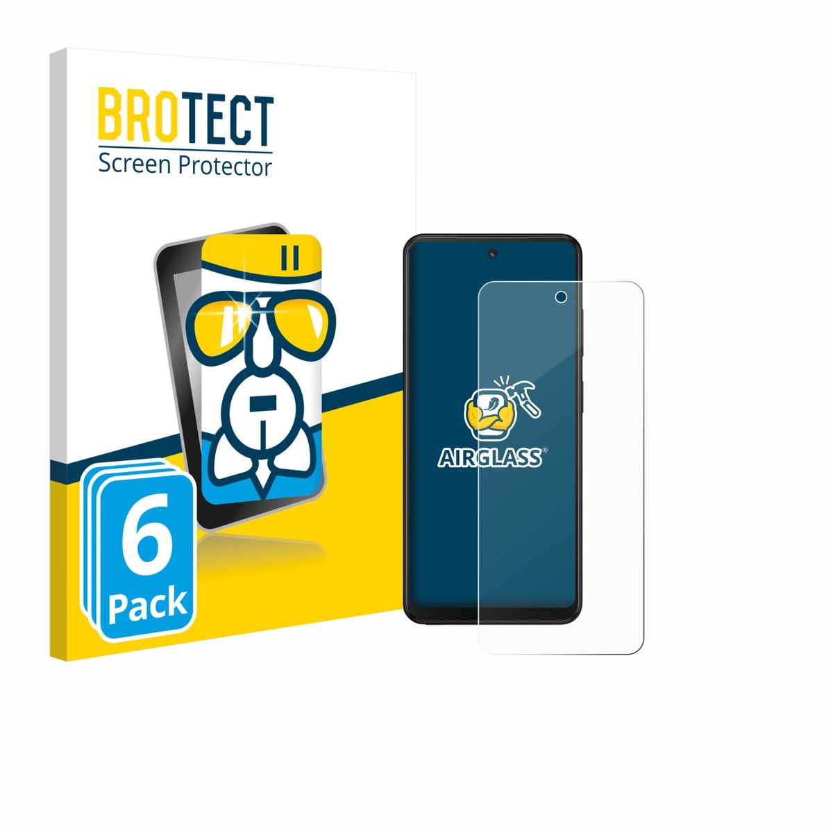Screenprotector 6 Stuks voor Xplora HMD Fusion X1 Beschermglas transparant