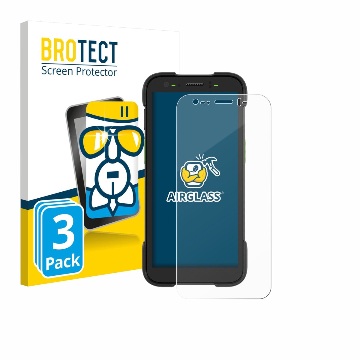 Screenprotector 3 Stuks voor Zebra TC701 Beschermglas transparant