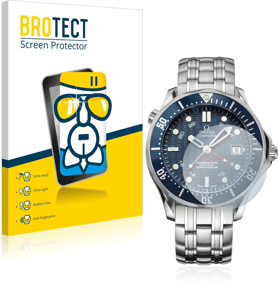Screenprotector voor Omega Seamaster Diver (41 mm) Beschermglas transparant