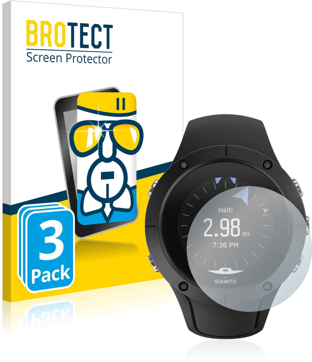 Screenprotector 3 Stuks voor Suunto Spartan Trainer Wrist HR Beschermglas transparant