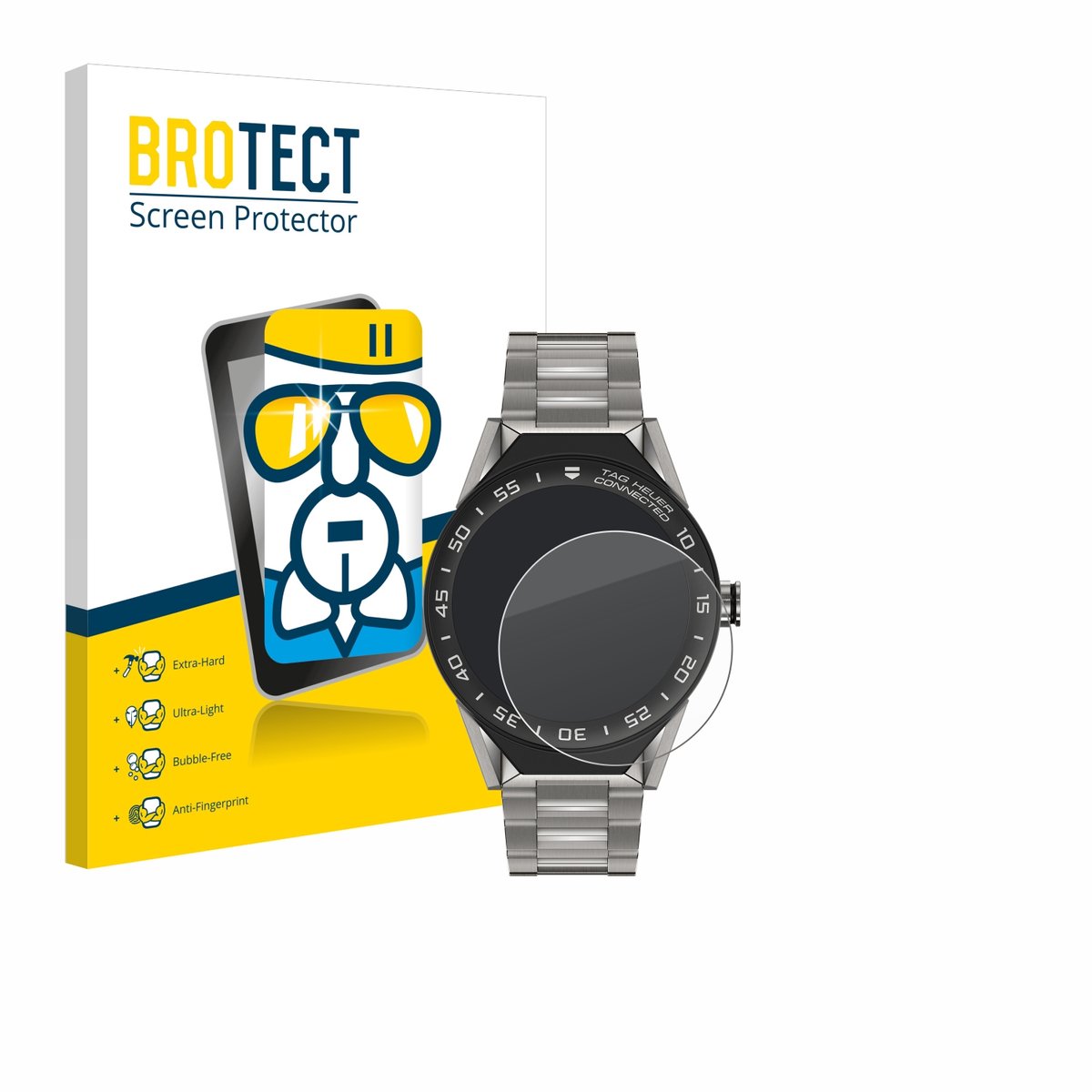 Screenprotector voor TAG Heuer Connected Modular 45 Beschermglas transparant