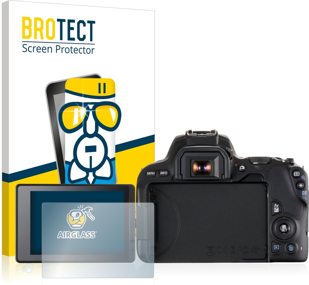 Screenprotector voor Canon EOS 200D Beschermglas transparant