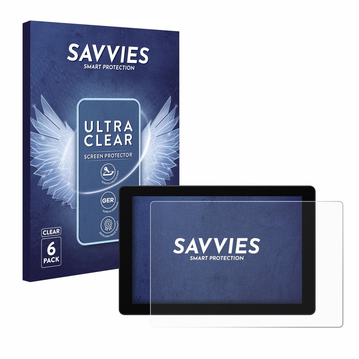 Savvies - Screenprotector voor SmallHD Cine 7 - Folie Beschermfolie transparant 6 Stuks