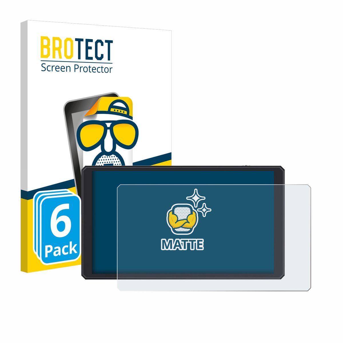 BROTECT - Screenprotector voor Feelworld CUT6 6" - Folie Beschermfolie matte 6 Stuks