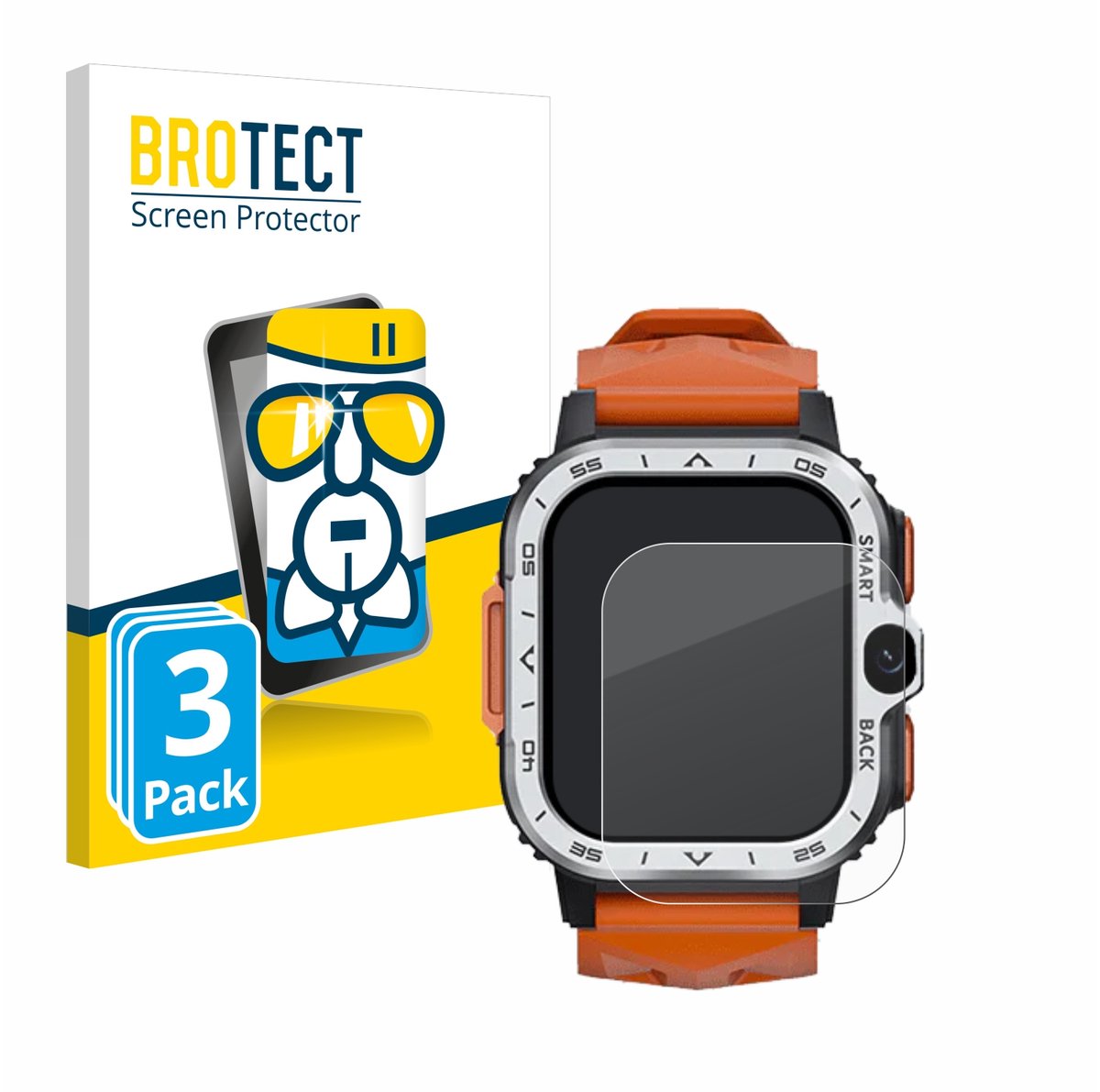 Screenprotector 3 Stuks voor Stahlgear Herkules Beschermglas transparant