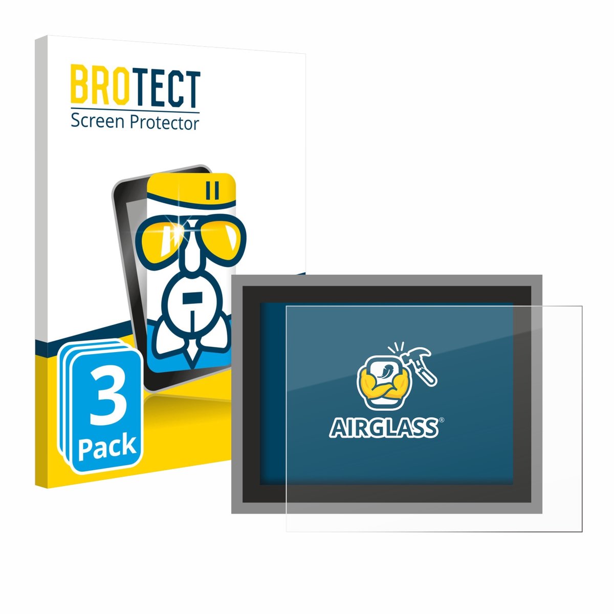 Screenprotector 3 Stuks voor Megger MFT-X1 Beschermglas transparant