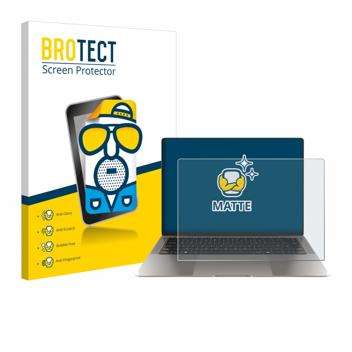 BROTECT - Screenprotector voor Honor MagicBook Art 14 - Folie Beschermfolie matte