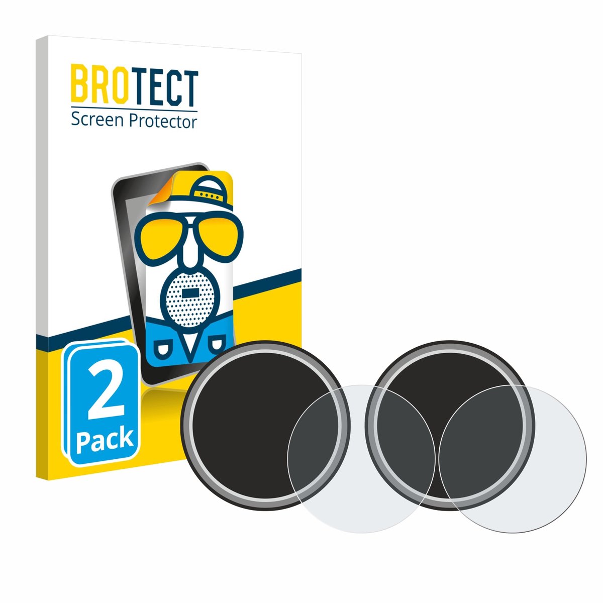BROTECT - Screenprotector voor Numark NS4FX (Jog) - Folie Beschermfolie matte 2 Stuks