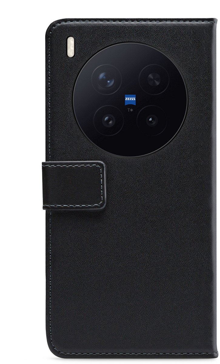 Mobilize Telefoonhoesje geschikt voor Vivo X300 Pro Hoesje | Mobilize Classic Gelly Wallet Bookcase Portemonnee | Pasjeshouder voor 2 Pasjes | Telefoonhoesje voor Pinpas / OV Kaart / Rijbewijs - Zwart