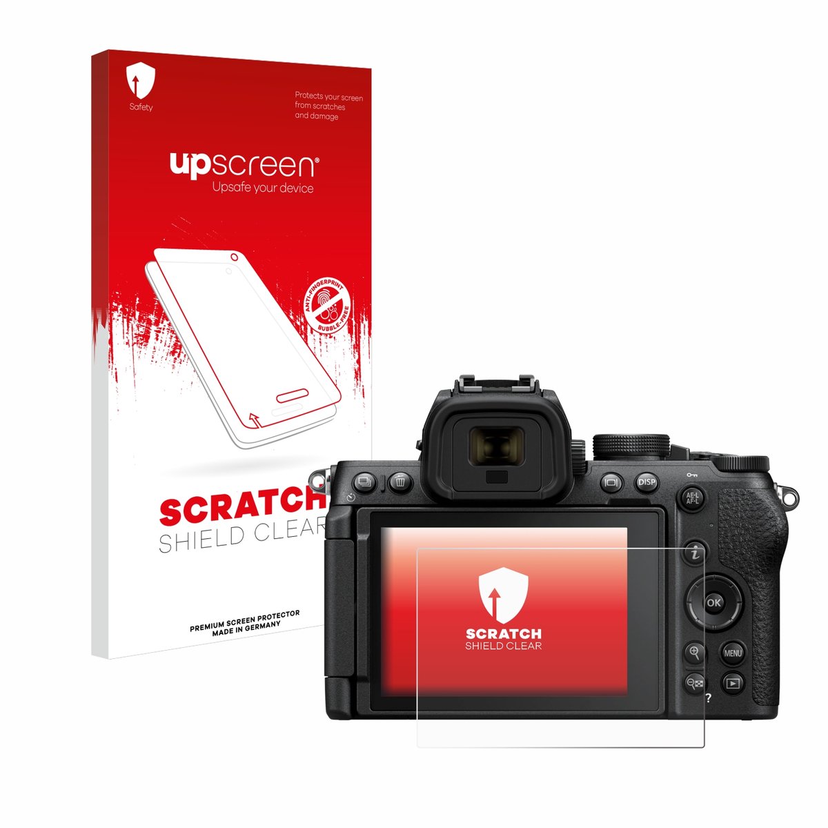 upscreen - Screenprotector voor Nikon Z50 II - Folie Beschermfolie transparant